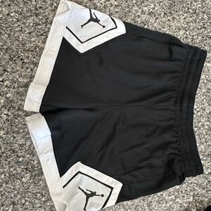 Jordan Black and White Athletic Shorts